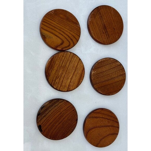 Vintage Set of Six The Black Horse Tavern 1794 Collection Coaster Brown Size 3x3 - Picture 5 of 7
